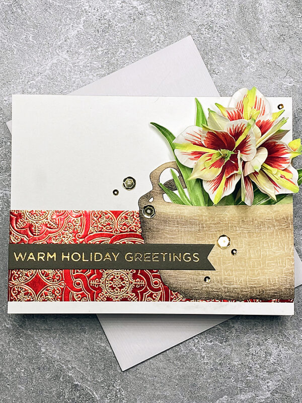 Susan’s Holiday Flora: Beautiful Amaryllis Card